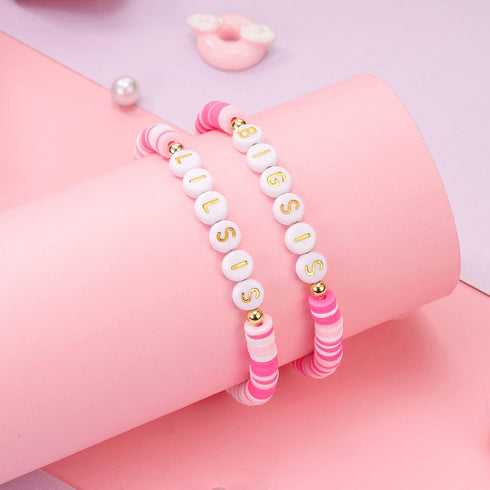 Shonyin Gift for Big Sister and Little Sister for 2, Matching Sisters Bracelet for Easter Mother's Day Birthday Christmas, A Gift to strengthen Si...