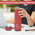 Pure Zen Tea Thermos with Infuser for Hot and Cold Infusions - Stainless Steel - Tea Infuser Bottle - Leakproof Travel Mug with Filter - 15oz - Re...