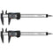 Digital Caliper, 2 Pack 6in Electronic Digital Caliper Measuring Tool, Construction with LCD Screen, Easy Switch from Inch to Millimeter(2 Pack, 6...