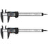 Digital Caliper, 2 Pack 6in Electronic Digital Caliper Measuring Tool, Construction with LCD Screen, Easy Switch from Inch to Millimeter(2 Pack, 6...