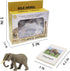 Small Montessori Animal Figures with Flash Cards, Realistic Animal Figurines Toys, Montessori Materials Homeschool Preschool Science Educational M...