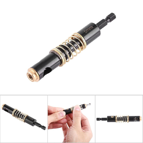 1pc 5mm 1/4-Inch Hex Shank Center Drill Bit Set Door Window Cabinet Self Centering Hinge Tapper Core Hole Openning Puncher Bits Woodworking Tools...