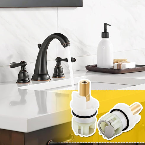 RP25513 faucet stem assembly, Replacement Kit for Delta two handle faucet repair kit, Includes RP4993 Seats and Springs, 4 Pack...
