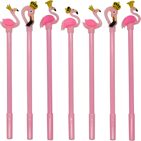 Maydahui 28PCS Crown Flamingo Shaped Rollerball Pen Black Gel Ink Pens Cute Animal Design for Office School Home...