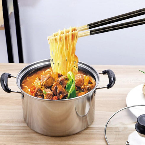 Soup Pan Stainless Steel Stockpot with Lid, Soup Stock Pot, Nonstick Cooking Pot with Handle, Pasta Pot, Saucepot Cookware (16X16CM) Milk Pan...