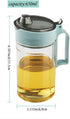 TENTA KITCHEN Olive Oil Vinegar Syrups Bottle Dispenser Cruet - 650ml(22Oz) Oil Bottle Glass With No Drip Plastic Bottle Spout And Protective Cap...