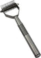 Professional Pet Grooming Undercoat Shedding Dematting Rake, 12 Teeth Wide...