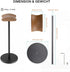 Headphone Stand Headset Holder with Walnut Wood Headrest,Gaming Headset Stand Earphone Stand with Solid Heavy Base for All Headphone Sizes...