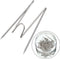 Geyoga Fabric Panel Wall Wire Hooks Cubicle Hooks with Clear Storage Box for Interior Exterior Decor for Picture Home School Office DIY(Silver,50 ...