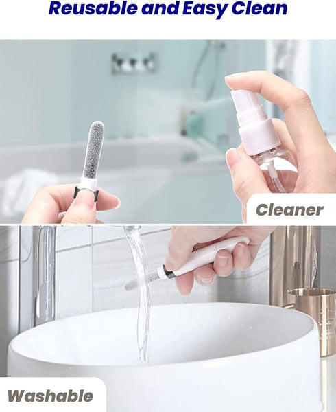 4 in 1 Cleaner Kit for AirPods, Cleaning Pen for Earphones, Cleaning Tool for Charging Case and Headphones (Black)......