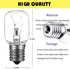 Light Bulb for Whirlpool Microwave - Light Bulb Fits for Whirlpool Maytag GE Amana Over The Range Hood Microwave, Dimmable with 125V 40W E17 Base,...