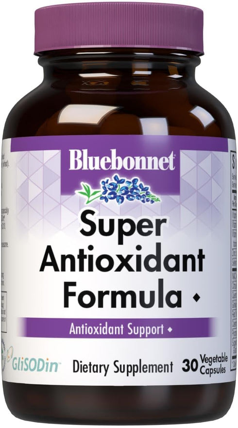 BlueBonnet Super Antioxidant Formula Vegetarian Capsules, 30 Count...