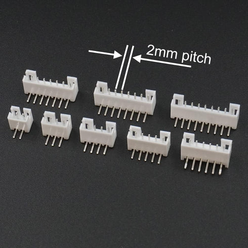 PH 2.0mm Socket Kit Compatible with JST-PH 2.0mm Pitch Connectors Through-Hole Side Entry Type Right Angle Stemma......