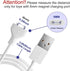 Magnetic USB DC Charger Cable 2.7ft Replacement Charging Cord for Rechargeable Toys Massagers Electric Toothbrush (6MM)...