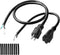 QTEATAK Male and Female Connector Extension Cord 125V 15A 2-Pole 3-Wire 50cm Female Connector and 100cm Male Straight Blade Plug with AWG12 Cables...