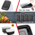 50-Pack Food Prep Containers, 1000ML/ 34 OZ Microwavable Food Storage Containers with Lids, Reusable Plastic lunch Containers Lunch Boxes- Stackab...