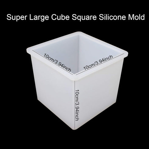 4 Inches Cube Silicone Molds Square Silicone Molds Resin Epoxy Casting Molds...