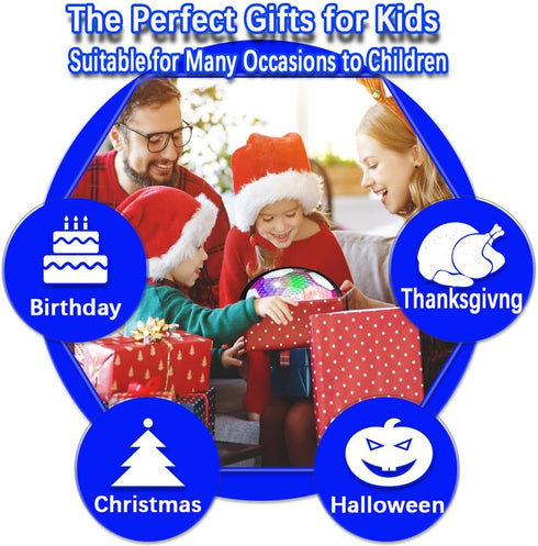VNVDFLM Hover Soccer Ball Toys for Boys, LED Light Soccer Balls with Soft Foam Bumpers?, Indoor Outdoor Air Floating Hover Ball Football Game Kids...
