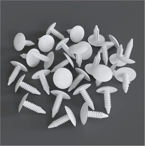 Medium Multi-Gauge Strapping Rivets Fasteners 3/4" Length for Patio Lounge Chair Repair 30 Pack (White)...