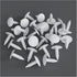 Medium Multi-Gauge Strapping Rivets Fasteners 3/4" Length for Patio Lounge Chair Repair 30 Pack (White)...