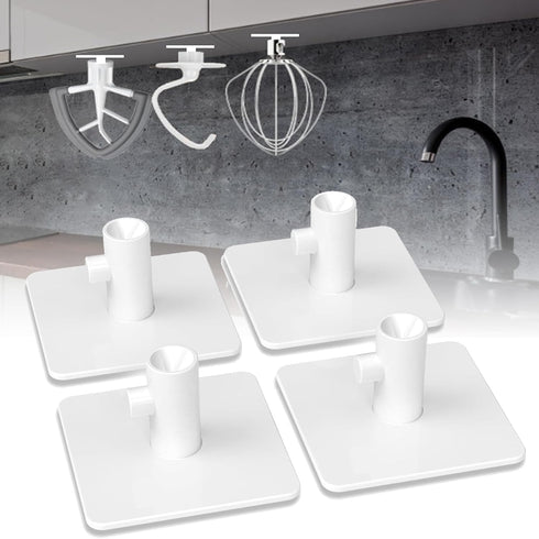 Stand Mixer Attachment Holders for Kitchenaid- Storing Flex Edge Beater, Flat Beater Wire Whip Dough Hook Coated Flat Blade Paddle Storage Tools, ...