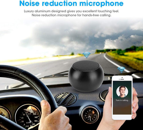 BM3D Aluminum Black Portable Hi-Fi Stereo Bluetooth Speaker Compact Body Clear Sound Hands- Call Loudspeaker Box TWS Aluminum Stereo Bluetooth Lou...