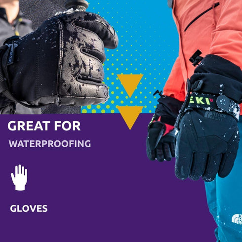 Nikwax Glove Proof High Performance Waterproofing Treatment Restores DWR Water Repellency for Leather, Fabric, Synthetic, Insulated, Gloves and Mi...