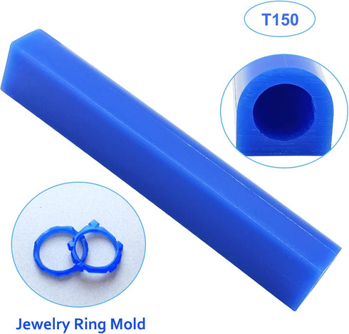 2 Pieces Carving Wax Ring Tube for Making Rings, Lost Wax Casting Supplies Hard Modeling Wax for Jewelry Ring Casting Mold Kit Ring Making with Wa...