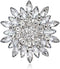 Exquisite Crystal Flower Corsage Bouquet Brooch Pin for Women Girls Rhinestone Floral Lapel Pins Clip Sweater Coat Scarves Dress Suit Badges Brooc...
