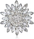 Exquisite Crystal Flower Corsage Bouquet Brooch Pin for Women Girls Rhinestone Floral Lapel Pins Clip Sweater Coat Scarves Dress Suit Badges Brooc...