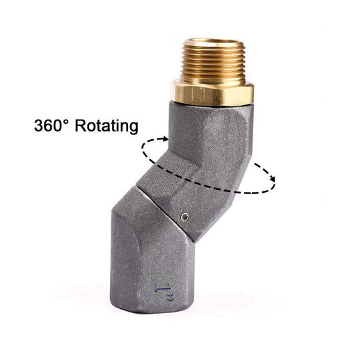 1 Inch NPT Fuel Hose Swivel 360 Rotating Connector for Fuel Nozzle Multi Plane Fuel Plane Swivel...