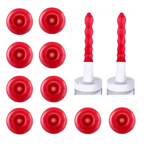 10pcs Red Caulk Saving Cap Caulk Sealer Saver Caulking Tube Finishing Tool for Sealing and Preserving...