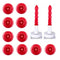 10pcs Red Caulk Saving Cap Caulk Sealer Saver Caulking Tube Finishing Tool for Sealing and Preserving...