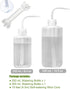 ORIMERC Watering Bottle 250ML & 500ML with 15 feet Self Watering Wick Cord for Indoor Plants Succulent Cactus Plastic Squeeze Water Can Long Nozzl...
