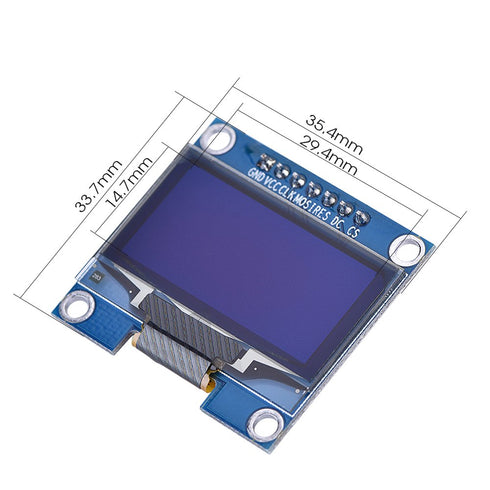 HiLetgo 1.3" SPI 128x64 SSH1106 OLED LCD Display LCD Module for Arduino AVR STM32...