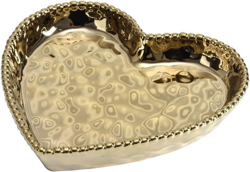 Pampa Bay Love is in the Air Medium Heart Dish (1, Gold)...