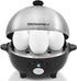Elite Gourmet EGC-508 Rapid Egg Cooker, 7 Easy-To-Peel, Hard, Medium, Soft Boiled Eggs, Poacher, Omelet Maker, Auto Shut-Off, Alarm, 16-Recipe Boo...