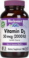 BlueBonnet Vitamin D3 2000 IU Vegetable Capsules, 90 Count...