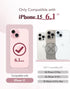 BERFY Magnetic for iPhone 15 Case Compatible with Magsafe, Full Body Rugged Case Built-in 9H Tempered Glass Screen Protector & Full Camera Protect...