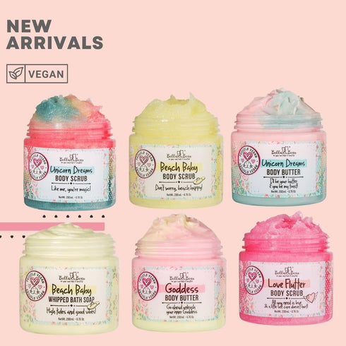Bella & Bear Beach Baby Whipped Bath Soap And Shave Cream - Body Wash Soap Moisturiser - SLS Free, Paraben Free, Cruelty-Free, Body Care Bath Stuf...