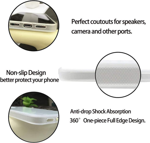 JUSTRY 5PCS Clear Sublimation Blanks Phone Case Bulk Covers Compatible with Apple iPhone 13 Pro, 6.1 Inch (2021),Easy to Sublimate DIY,2 in 1 2D S...