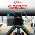 TFD Cell Phone Bike Mount - Expandable Sides Phone Holder for Bike - 360° Rotation Compatible Peloton Accessories - Universal Handlebar Cell Phone...