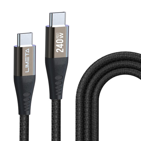 240W USB C to C Cable - Fast Charging & Data Transfer for MacBook, iPad Pro, Galaxy S21, Pixel, Nintendo Switch - Nylon Braided - PD 3.1 & Type C ...