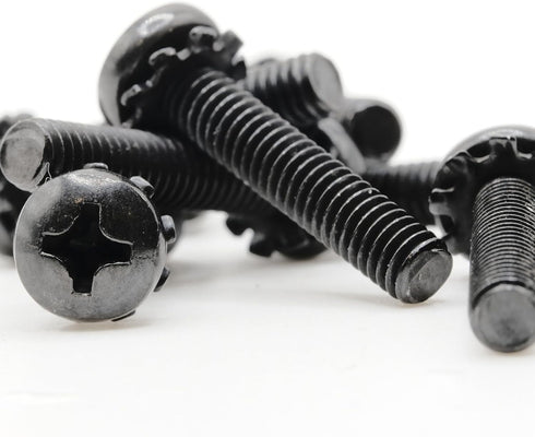 ReplacementScrews 1 Set of Metric Screws (Model RS-198358) Pan Head - Philips Drive - Black Plated (Pack of 8)...