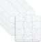 10 Sheets Blank Puzzles for Kids, 3.9 x 3.9 Inch Blank Puzzles 12 Piece Blank Jigsaw Puzzle All White Puzzles for Kids Birthday Games Activity Par...