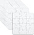 10 Sheets Blank Puzzles for Kids, 3.9 x 3.9 Inch Blank Puzzles 12 Piece Blank Jigsaw Puzzle All White Puzzles for Kids Birthday Games Activity Par...
