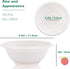 100 Pcs 8oz Disposable Paper Bowls,Natural Compostable Bowls,White Heavy-Duty Bagasse Bowls for Parties,Catering and Everyday Use...