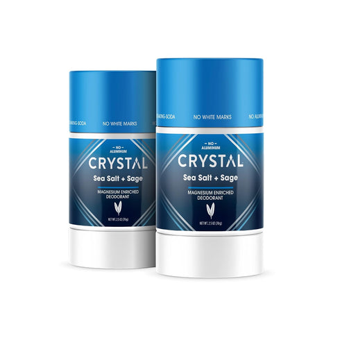 CRYSTAL Magnesium Solid Stick Natural Deodorant, Non-Irritating Aluminum Free Deodorant for Men or Women, Safely and Effectively Fights Odor, Baki...