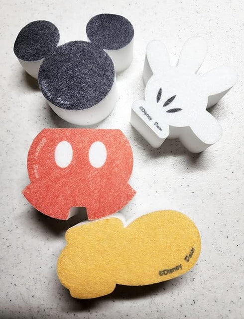 Daiso Disney Mickey Mouse Kitchen Sponge & Melamine Sponge Set...