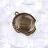 Glarks 40Pcs 25mm Antique Bronze Silver Color Round Tree Bezel Pendant Trays with Bright Glass Cabochon Dome Tiles for Bracelet Necklace Crafting ...